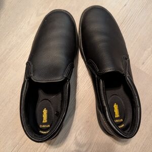 Hush Puppies Black Leather Men's Shoes